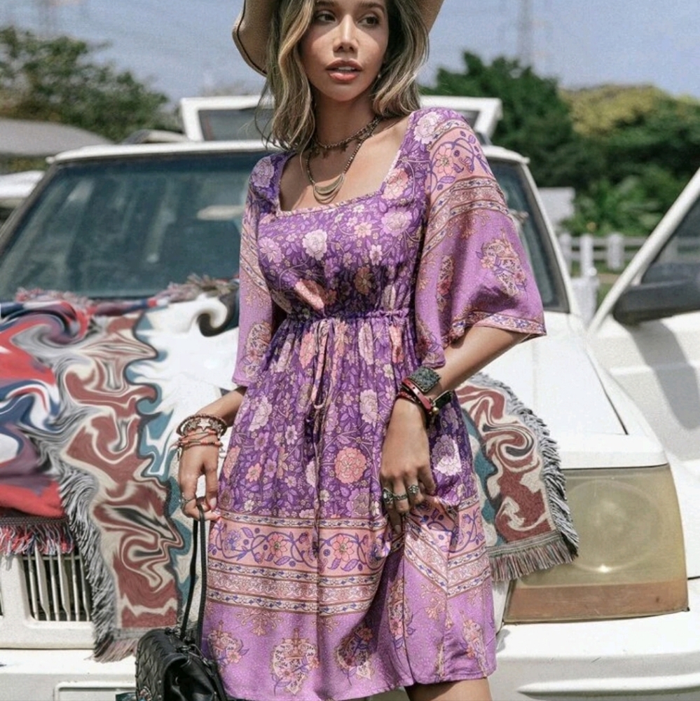 Women's bohemian dress